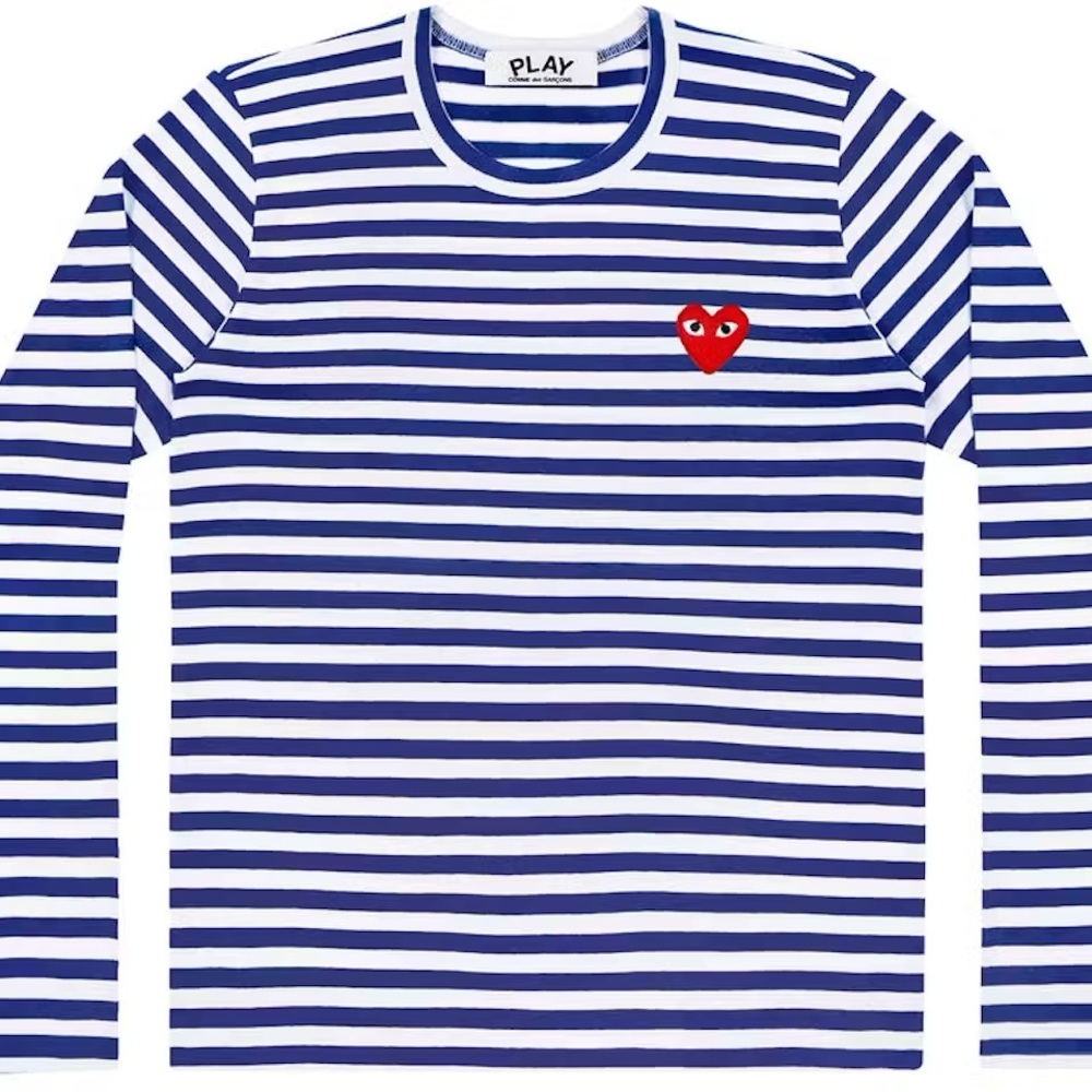 Comme des Garcons Play Striped Long Sleeve T-shirt